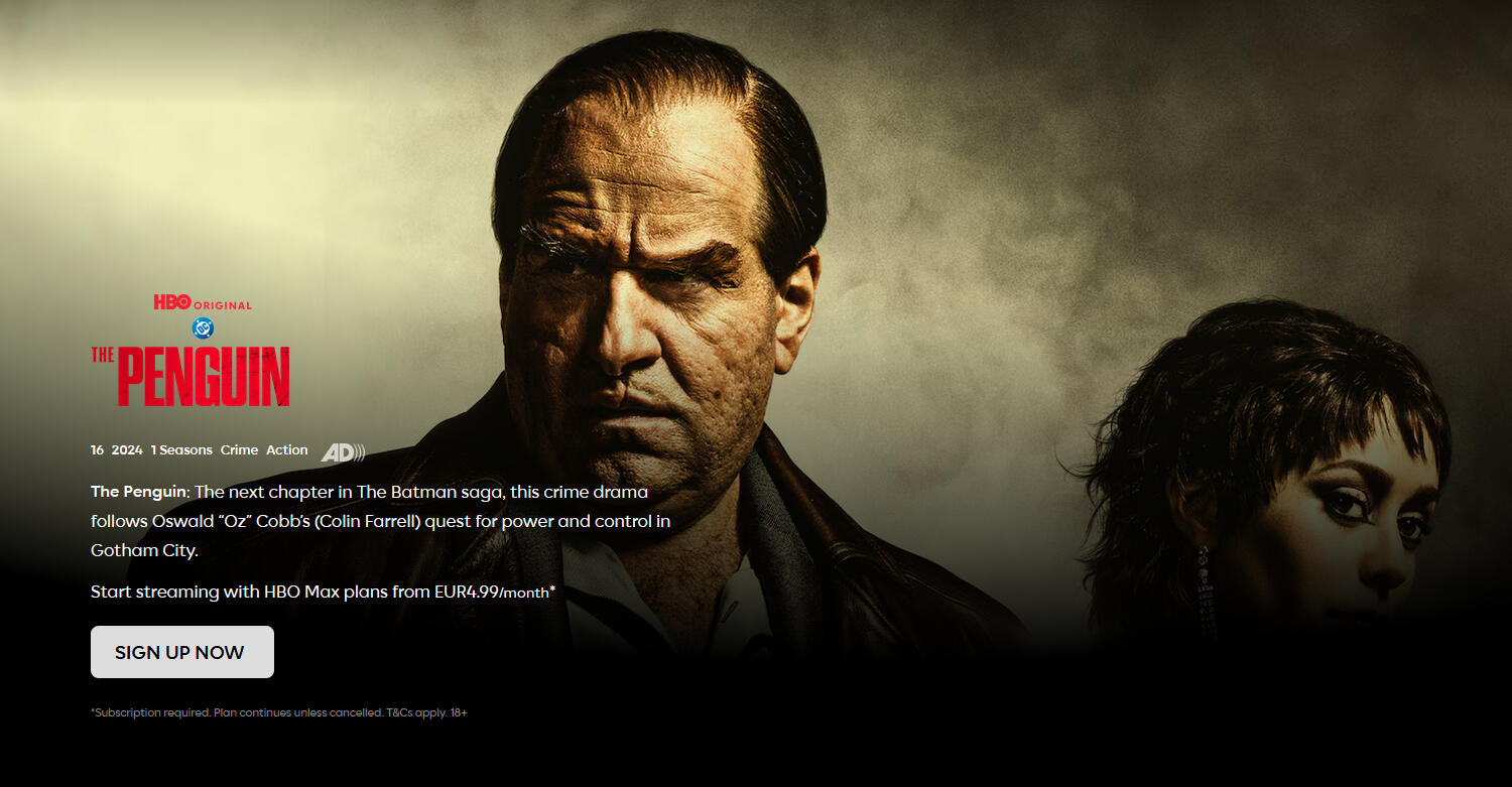Screenshot of Apple App Store Today Stories promotional copy for The Penguin, HBO/Max series launch.